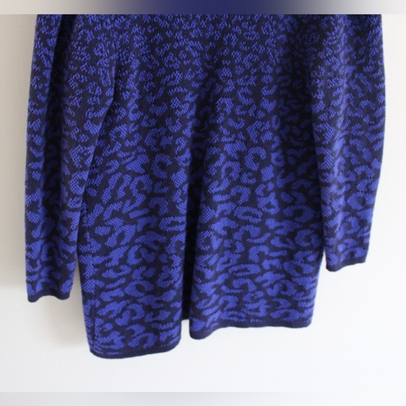 Blue Leopard Print Cardigan - Picture 6 of 6